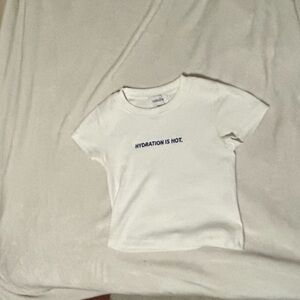 White shirt bought at a thrift store